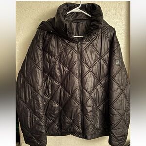Kenneth Cole Black Quilted PufferJacket size XL Like New